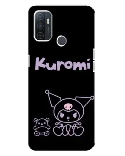 Чехол для OPPO A32 с картинкой «Kuromi — черный минимализм» Чехол для OPPO A32 с картинкой «Kuromi — черный минимализм»