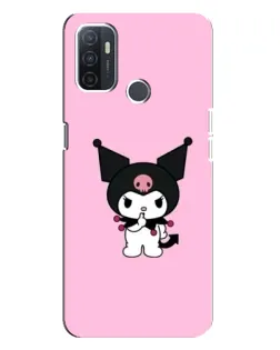 Чехол для OPPO A32 с картинкой «Kuromi — розовая нежность»