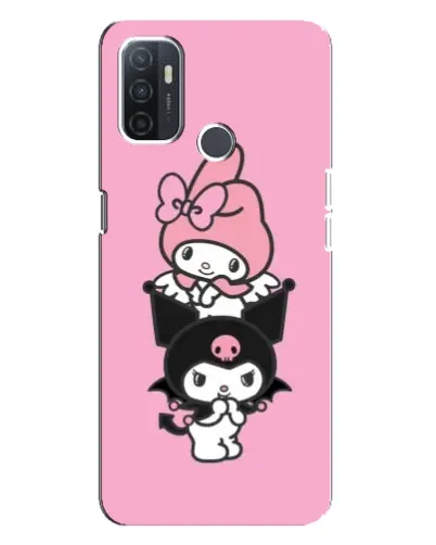 Чехол для OPPO A32 с картинкой «My Melody и Kuromi»