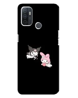 Чехол для OPPO A32 с картинкой «My Melody и Kuromi»