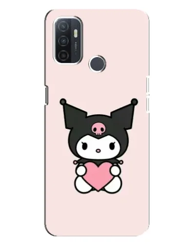 Чехол для OPPO A32 с картинкой «Kuromi и сердце»