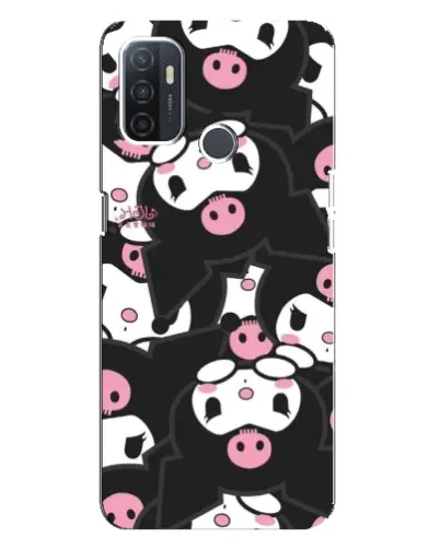 Чехол для OPPO A32 с картинкой «Паттерн голов Куроми»