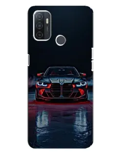 Чехол для OPPO A32 с картинкой «BMW на мокрой дороге»
