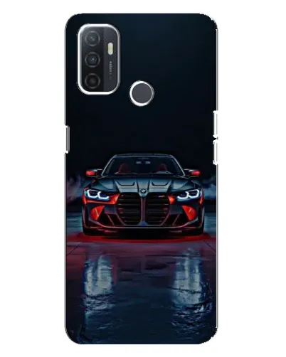 Чехол для OPPO A32 с картинкой «BMW на мокрой дороге»