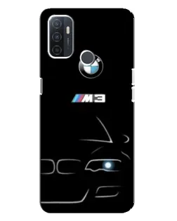 Чехол для OPPO A32 с картинкой «Минималистичный принт BMW M3»