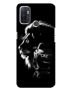 Чехол для OPPO A32 с картинкой «BMW и лев»