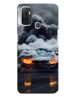 Чехол для OPPO A32 с картинкой «BMW в дыму»