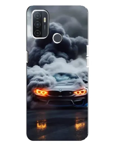 Чехол для OPPO A32 с картинкой «BMW в дыму»
