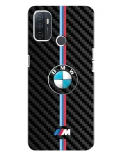 Чехол для OPPO A32 с картинкой «Эмблема BMW и карбон»