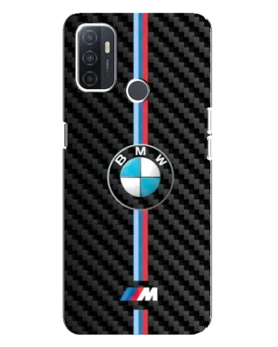Чехол для OPPO A32 с картинкой «Эмблема BMW и карбон»