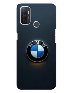 Чехол для OPPO A32 с картинкой «Логотип BMW — минимализм»