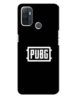 Чехол для OPPO A32 с картинкой «Лого BMW — металлический блеск»