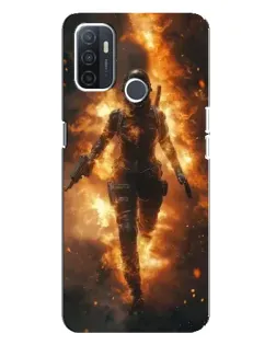 Чехол для OPPO A32 с картинкой «BMW — скорость в дожде»