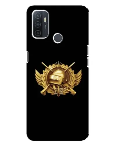 Чехол для OPPO A32 с картинкой «PUBG — оранжевый градиент»