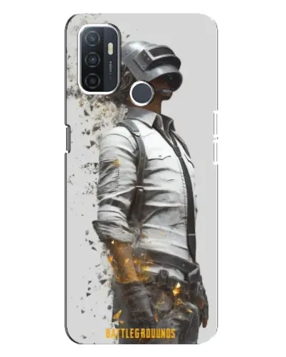 Чехол для OPPO A32 с картинкой «PUBG — боец в пыли»