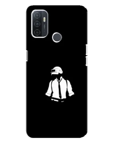 Чехол для OPPO A32 с картинкой «PUBG — белый шлем»