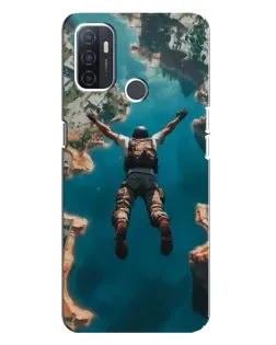 Чехол для OPPO A32 с картинкой «PUBG — свободное падение»