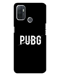 Чехол для OPPO A32 с картинкой «PUBG — белый логотип»