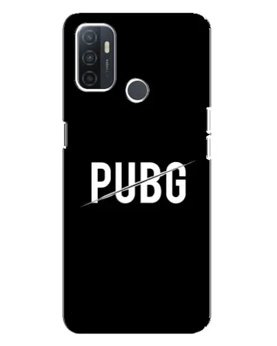 Чехол для OPPO A32 с картинкой «PUBG — белый логотип»