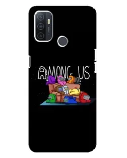 Чехол для OPPO A32 с картинкой «Логотип Among Us» Чехол для OPPO A32 с картинкой «Логотип Among Us»