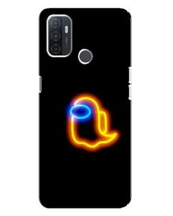Чохол для OPPO A32 з картинкою «Among Us неонове сяйво»