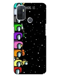 Чохол для OPPO A32 з картинкою «Команда Among Us»