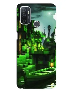Чехол для OPPO A32 с картинкой «Minecraft лесной пейзаж»