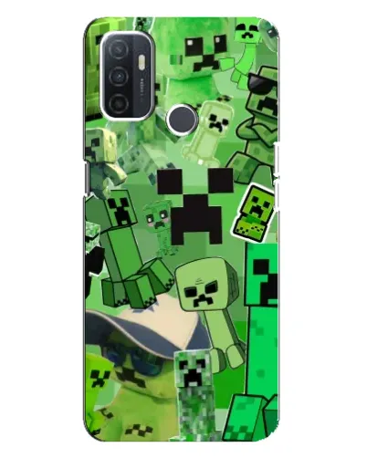Чехол для OPPO A32 с картинкой «Криперы Minecraft» Чехол для OPPO A32 с картинкой «Криперы Minecraft»
