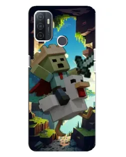 Чехол для OPPO A32 с картинкой «Стив и гусь»