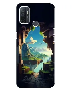 Чехол для OPPO A32 с картинкой «Вид из пещеры»