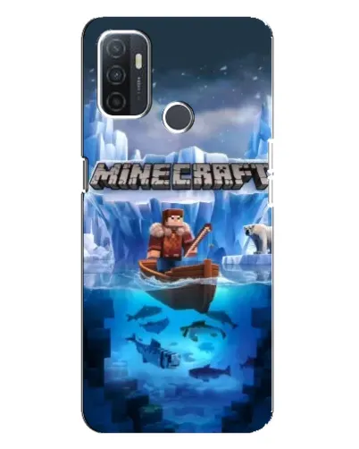 Чехол для OPPO A32 с картинкой «Minecraft ледяной мир» Чехол для OPPO A32 с картинкой «Minecraft ледяной мир»