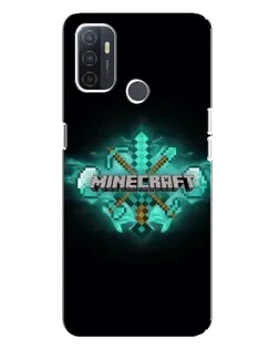 Чехол для OPPO A32 с картинкой «Minecraft Diamond лого»