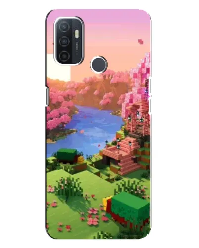 Чехол для OPPO A32 с картинкой «Розовое дерево Minecraft» Чехол для OPPO A32 с картинкой «Розовое дерево Minecraft»