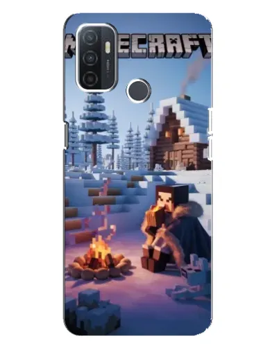 Чехол для OPPO A32 с картинкой «Зимний Minecraft» Чехол для OPPO A32 с картинкой «Зимний Minecraft»