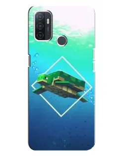 Чохол для OPPO A32 з картинкою «Черепаха Minecraft»