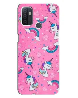 Чехол для OPPO A32 с картинкой «Unicorn паттерн розовый» Чехол для OPPO A32 с картинкой «Unicorn паттерн розовый»