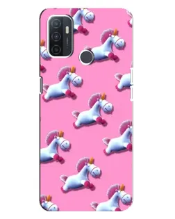 Чехол для OPPO A32 с картинкой «Единороги на розовом» Чехол для OPPO A32 с картинкой «Единороги на розовом»