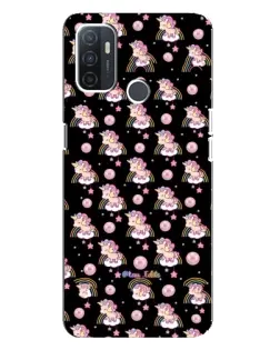 Чехол для OPPO A32 с картинкой «Magic Unicorn паттерн»