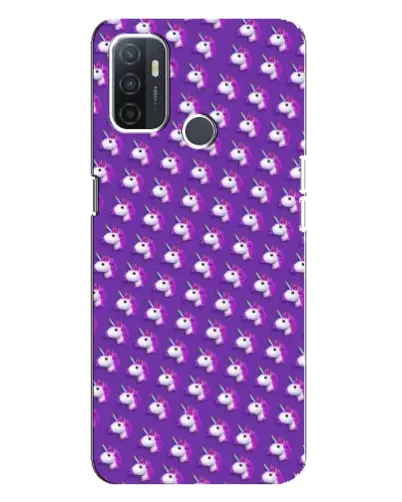 Чехол для OPPO A32 с картинкой «Единороги на фиолетовом»