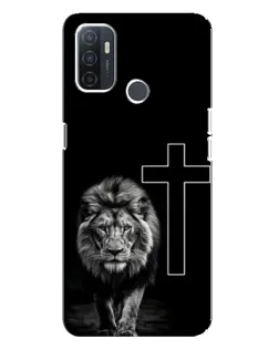 Чохол для OPPO A32 з картинкою «Лев та Хрест»