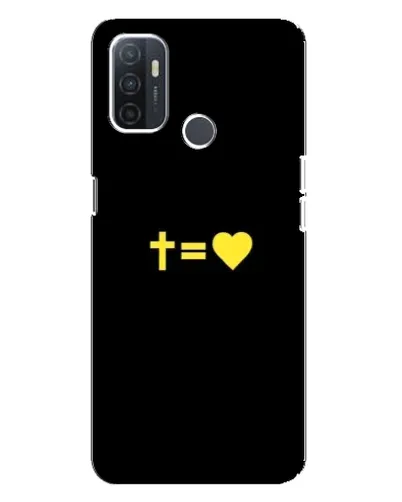 Чохол для OPPO A32 з картинкою «Серце та Хрест»