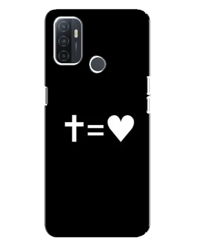 Чохол для OPPO A32 з картинкою «Хрест та Серце»