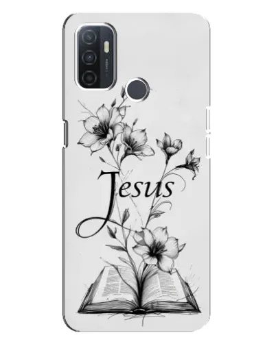 Чохол для OPPO A32 з картинкою «Квіти та Біблія»