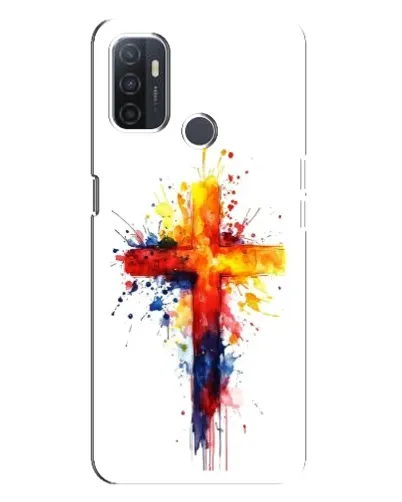 Чохол для OPPO A32 з картинкою «Акварельний хрест»