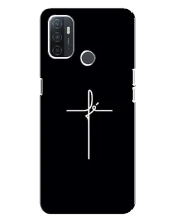 Чехол для OPPO A32 с картинкой «Тонкий крест»