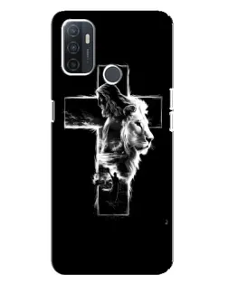 Чехол для OPPO A32 с картинкой «Сияющий крест Jesus»