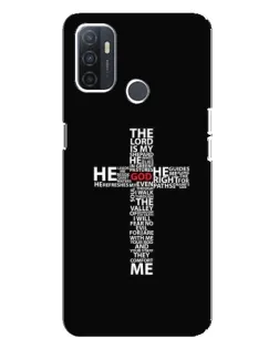 Чехол для OPPO A32 с картинкой «Текстовый крест»
