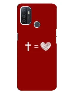 Чехол для OPPO A32 с картинкой «Уравнение любви»