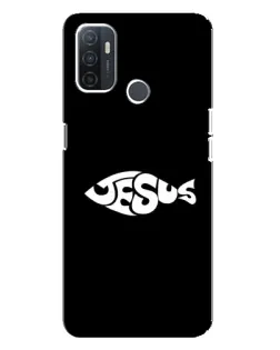 Чехол для OPPO A32 с картинкой «Рыба Jesus»