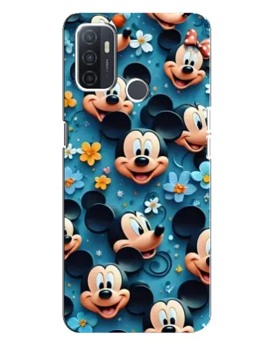 Чехол для OPPO A32 с картинкой «Паттерн Микки и Минни» Чехол для OPPO A32 с картинкой «Паттерн Микки и Минни»